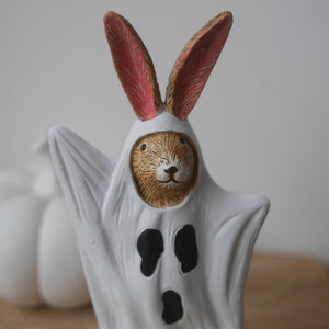 New Design | Cute Ghost Bunny Ornament | Halloween Ornament | Rabbit Ornament