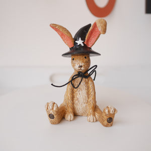 New Design Sitting Halloween Witch Rabbit Standing Decoration | Resin Rabbit | Bunny Decoration | Halloween Decor