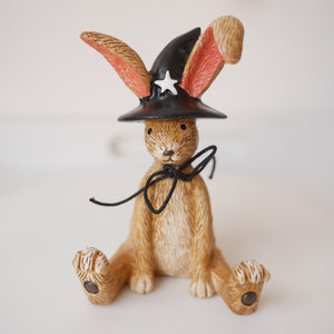 New Design Sitting Halloween Witch Rabbit Standing Decoration | Resin Rabbit | Bunny Decoration | Halloween Decor