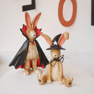 New Design Sitting Halloween Witch Rabbit Standing Decoration | Resin Rabbit | Bunny Decoration | Halloween Decor