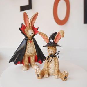 New Design Sitting Halloween Witch Rabbit Standing Decoration | Resin Rabbit | Bunny Decoration | Halloween Decor